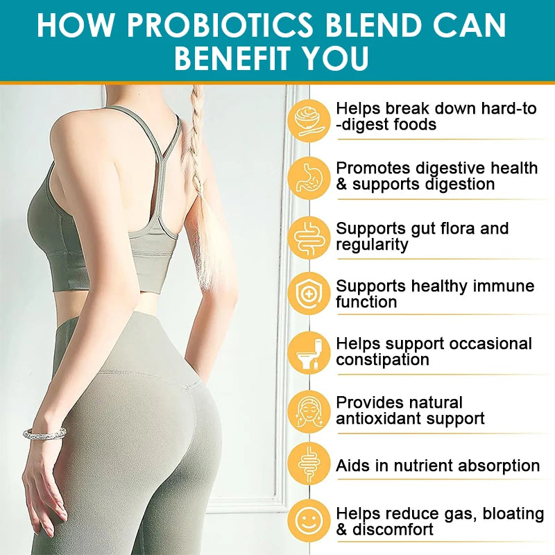Probiotics 120 Billion CFU — Enzyme & Gut Support