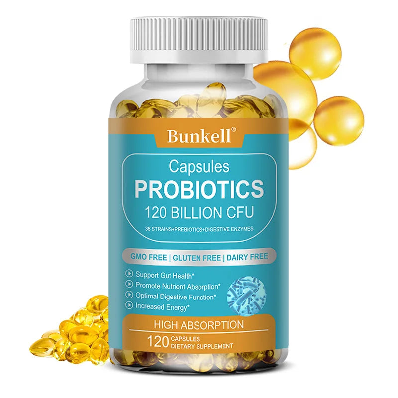 Probiotics 120 Billion CFU — Enzyme & Gut Support