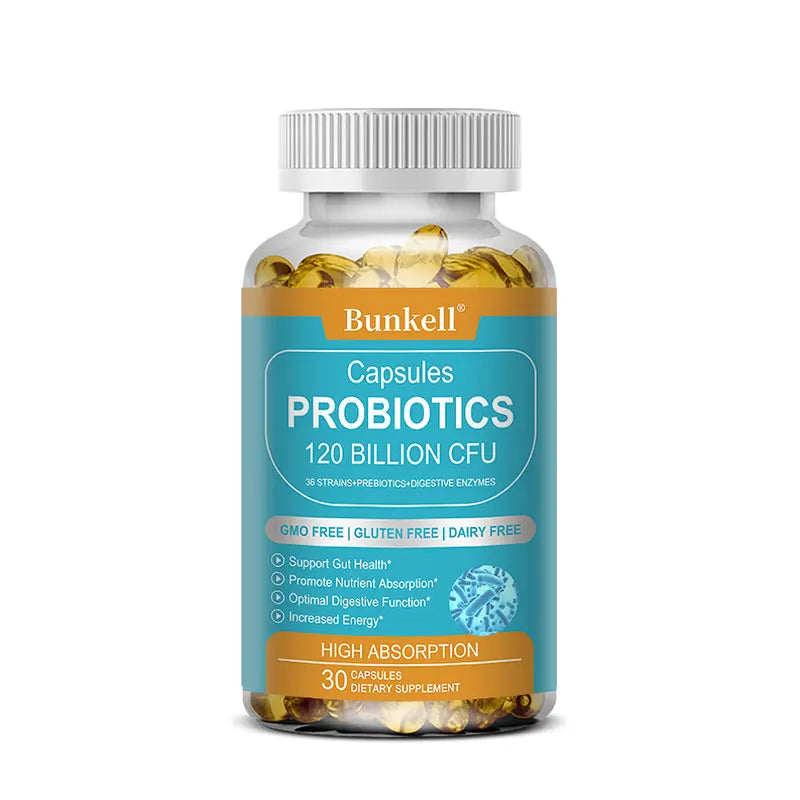 Probiotics 120 Billion CFU — Enzyme & Gut Support