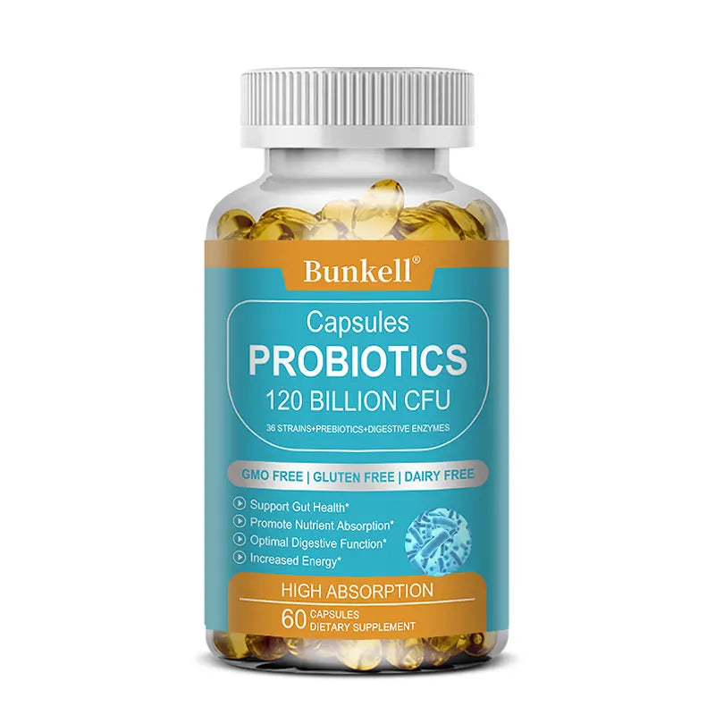 Probiotics 120 Billion CFU — Enzyme & Gut Support