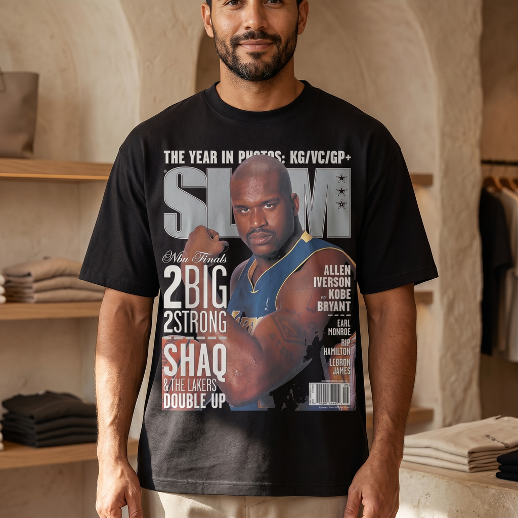 Court Legacy Cotton Tee, Shack design, worn by model