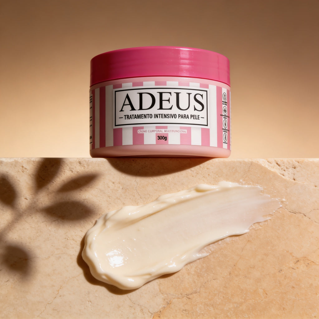 ADEUS Intensive Body Cream shea butter deep hydration warming therapy - cinematic product photo